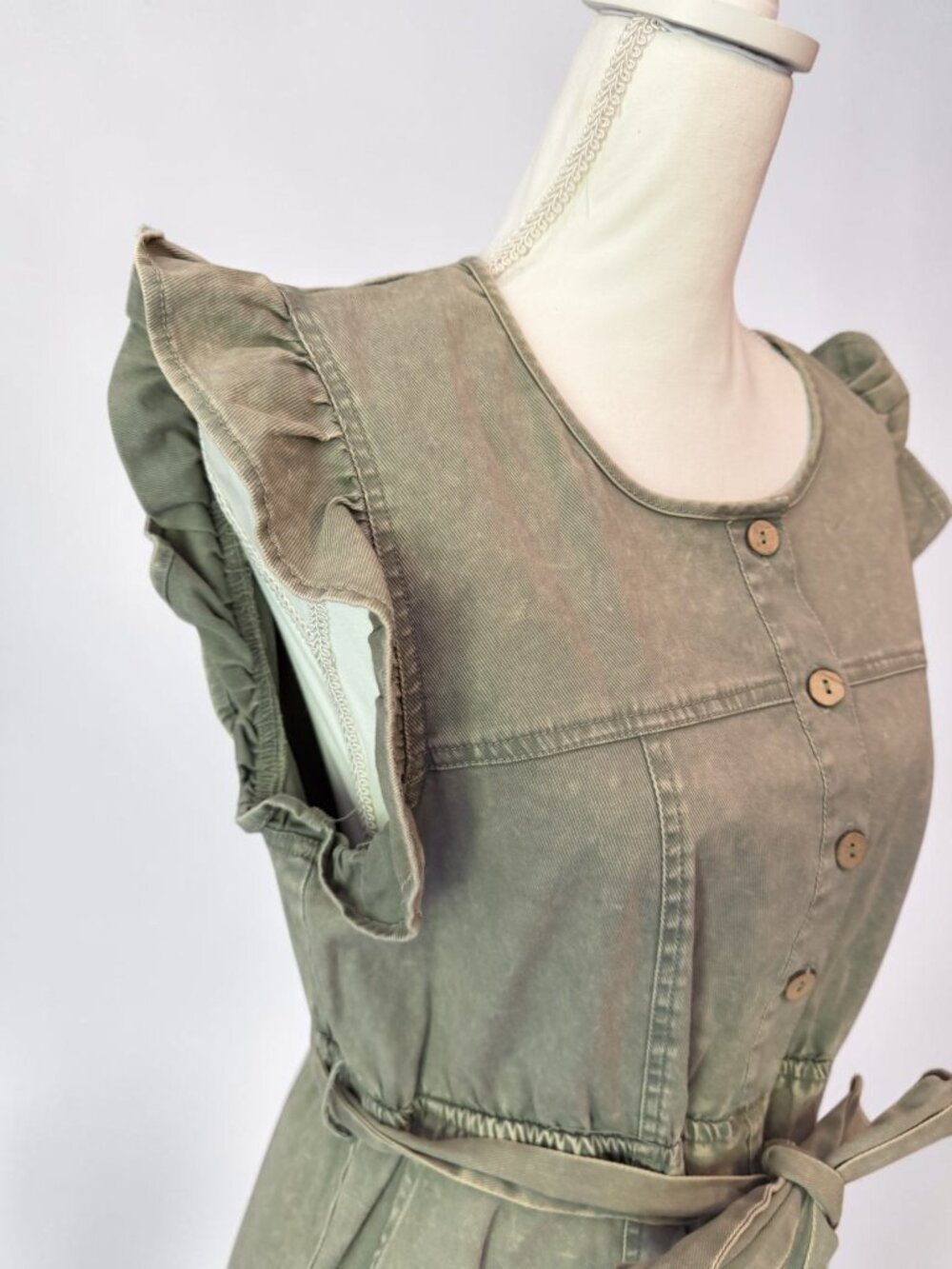🌿 New In Utility Style Dress | Size Large | 100% Cotton - Picture 5 of 13